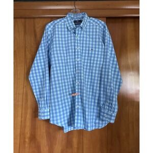 Vineyard Vines Slim Fit Tucker Shirt. Mens Large Long Sleeve Button Up Ceil Blue